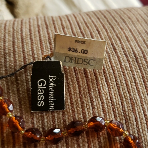 NWT bohemian glass necklace - Picture 2 of 3